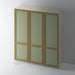 Bare, 2 Panel Shaker Wardrobe Door with OVOLO Mouldings - Foxstow