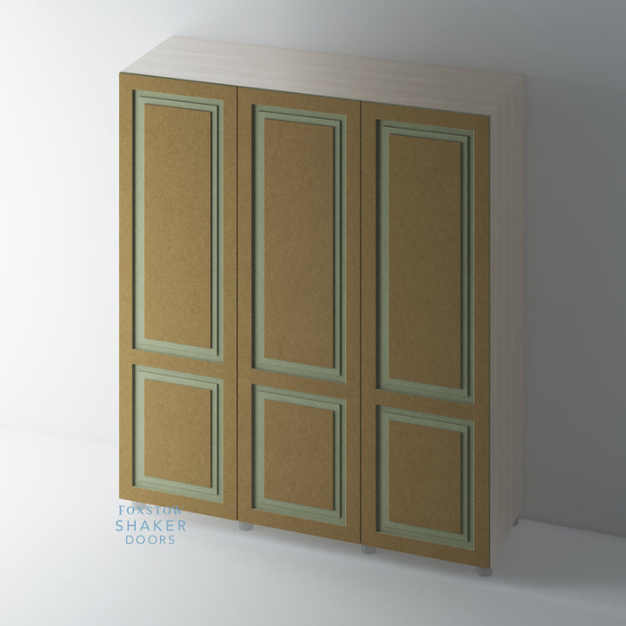 Bare, 2 Panel Stepped Panel Shaker Wardrobe Door - Foxstow