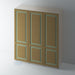 Bare, 2 Panel Stepped Panel Shaker Wardrobe Door - Foxstow