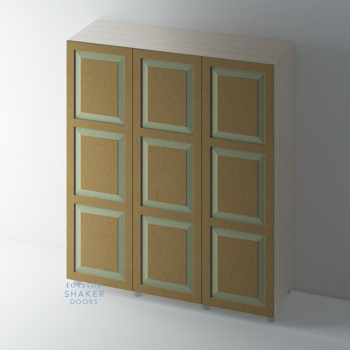 Bare, Raised Panel Shaker Wardrobe Door for IKEA PAX - Foxstow