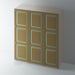 Bare, 3 Panel Raised Panel Shaker Wardrobe Door - Foxstow