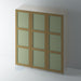 Bare, Shaker Wardrobe Door with STAFF BEAD Mouldings for IKEA PAX - Foxstow