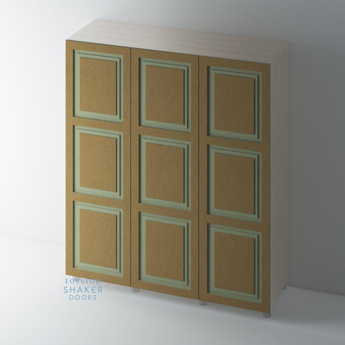 Bare, 3 Panel Stepped Panel Shaker Wardrobe Door - Foxstow