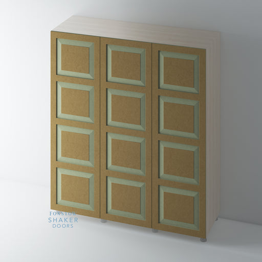 Bare, 4 Panel Raised Panel Shaker Wardrobe Door - Foxstow