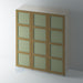 Bare, 4 Panel Shaker Wardrobe Door with STAFF BEAD Mouldings - Foxstow