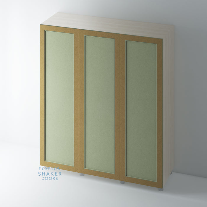 Bare, Shaker Style Wardrobe Door with STAFF BEAD Mouldings - Foxstow
