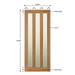 Glazed 3 Vertical Panel Solid Oak Door - Foxstow