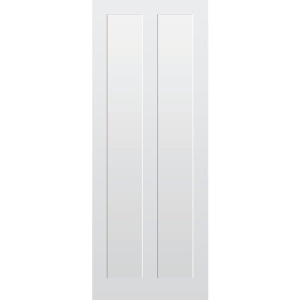2 Panel Vertical Primed Hardwood Shaker Door - Foxstow