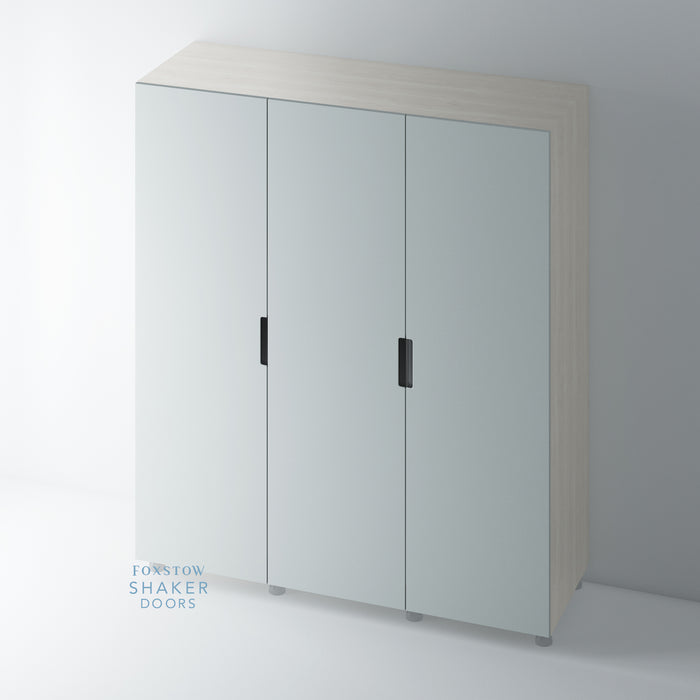 Painted, J Groove STAINLESS STEEL Insert Wardrobe Door - Foxstow