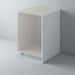 Primed, Flat End Panel with Reed Mouldings for IKEA METOD - Foxstow