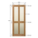 Glazed 4 Vertical Panel Solid Oak Shaker Door - Foxstow