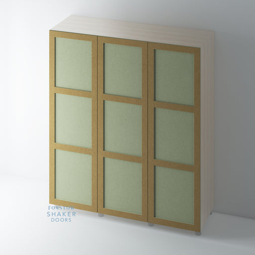 Bare, 3 Panel Shaker Wardrobe Door - Foxstow