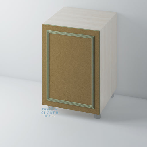 Bare, Flat Panel Door with Reed Mouldings for IKEA METOD - Foxstow