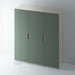 Painted, Stop J Groove BRASS Insert Wardrobe Door - Foxstow
