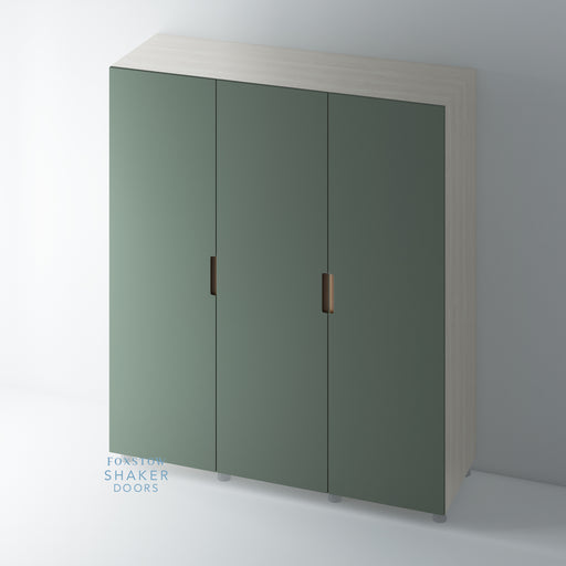 Painted, Stop J Groove BRASS Insert Door for IKEA PAX - Foxstow