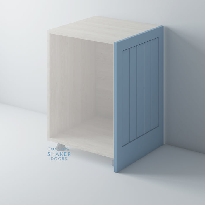 Painted, Tongue & Groove Shaker End Panel for HOWDENS - Foxstow