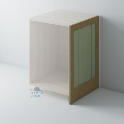 Bare, Shaker Tongue & Groove End Panel for IKEA METOD - Foxstow
