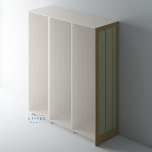 Bare, Shaker Tongue & Groove End Panel for IKEA PAX - Foxstow