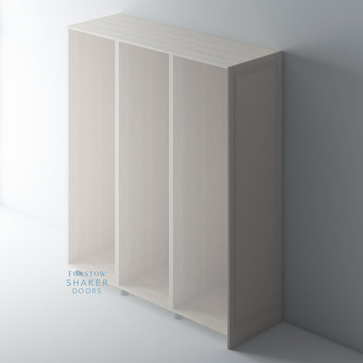 Painted, Flat End Panels with Reed Mouldings for IKEA PAX - Foxstow