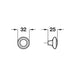 Eden, Zinc Alloy, Knob - Foxstow