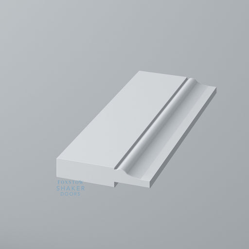 Primed, 4 Panel Shaker Wardrobe Door with OGEE Mouldings - Foxstow