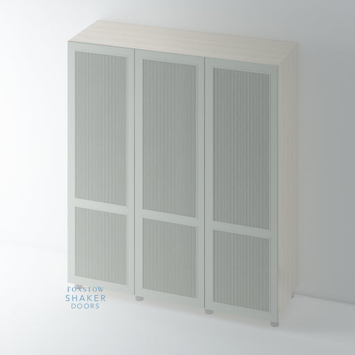 Painted, Shaker Reeded Wardrobe Door for IKEA PAX - Foxstow