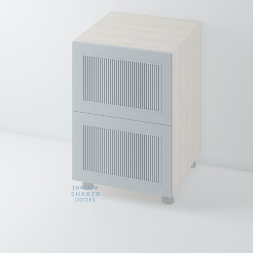 Painted, Shaker Reeded Kitchen Drawer - Foxstow